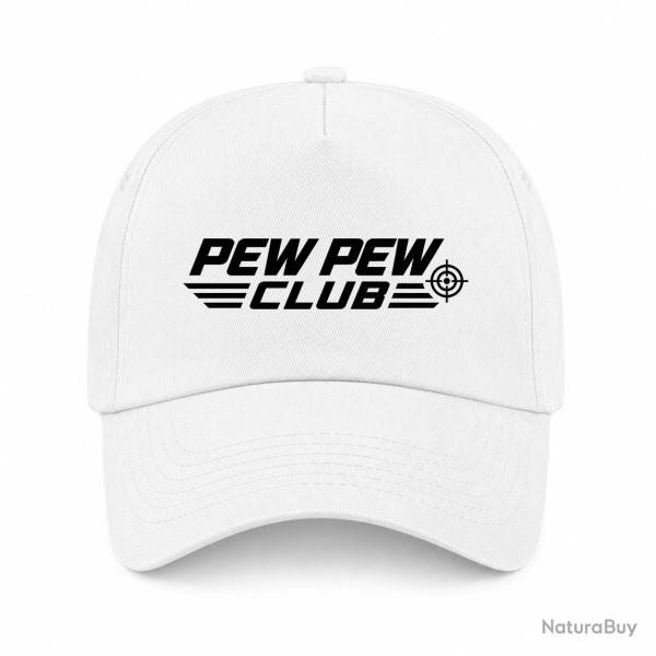 Casquette Tir Sportif - Pew Pew Club - Blanc