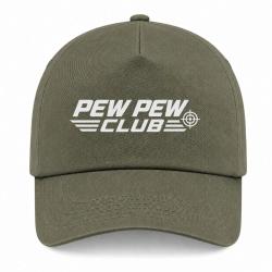 Casquette Tir Sportif - Pew Pew Club - Kaki / Blanc