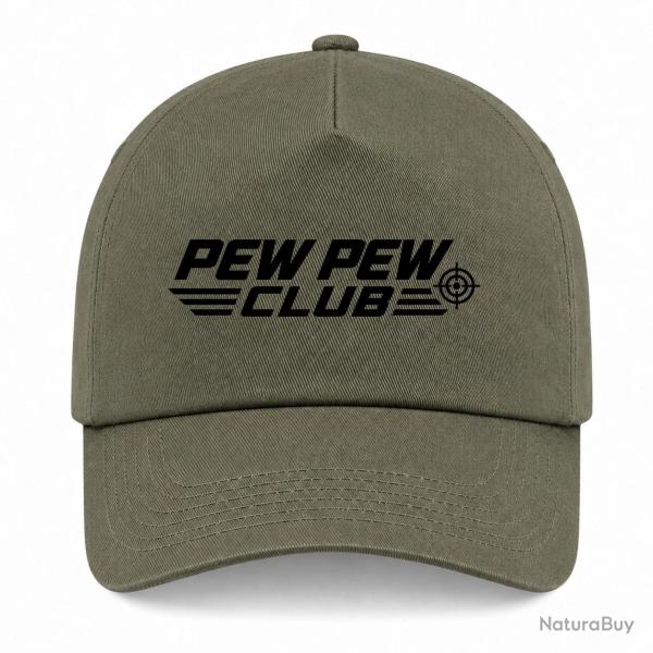 Casquette Tir Sportif - Pew Pew Club - Kaki / Noir