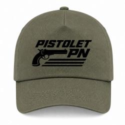 Casquette Tir Sportif - Pistolet PN - Kaki / Noir