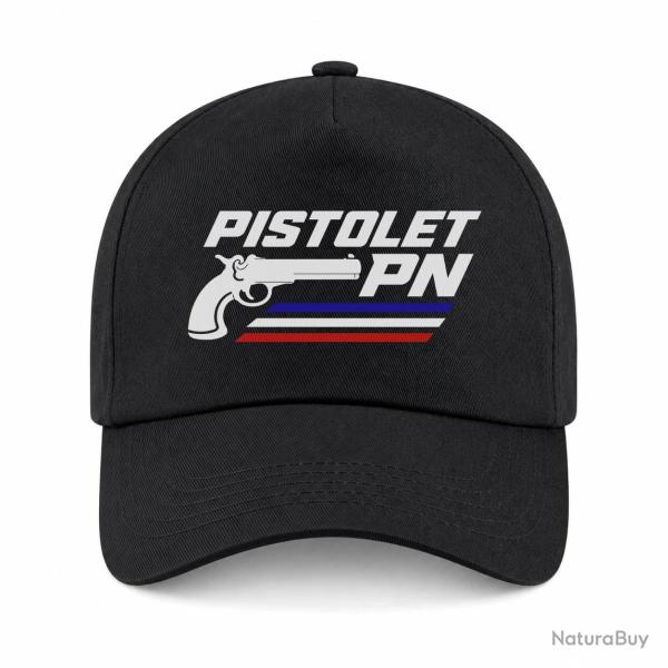 Casquette Tir Sportif - Pistolet PN - Noir / Orange