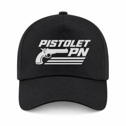 Casquette Tir Sportif - Pistolet PN - Noir