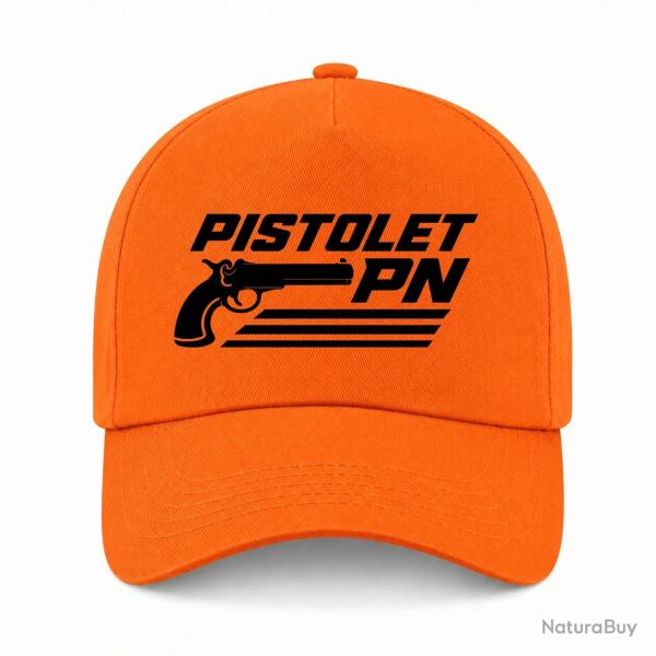 Casquette Tir Sportif - Pistolet PN - Orange