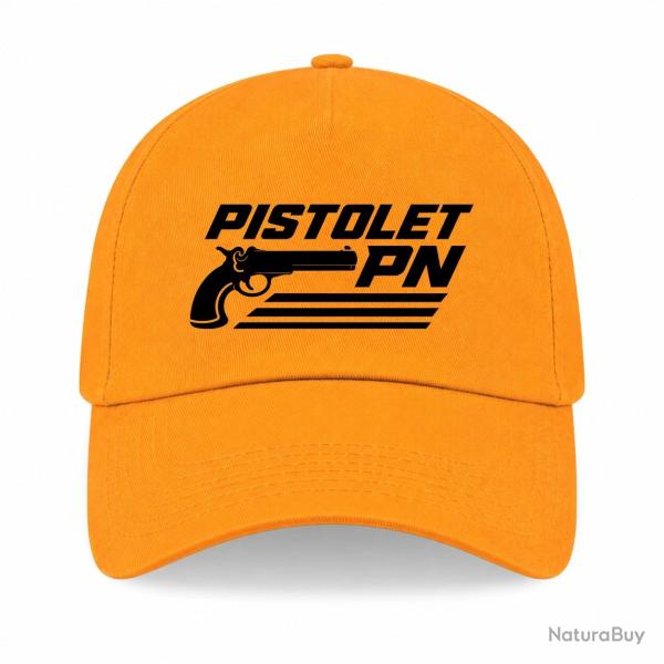 Casquette Tir Sportif - Pistolet PN - Jaune