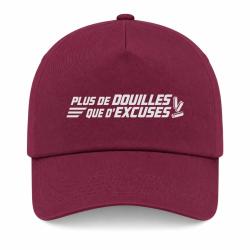 Casquette Tir Sportif - Plus de douilles que d'excuses - Bordeaux