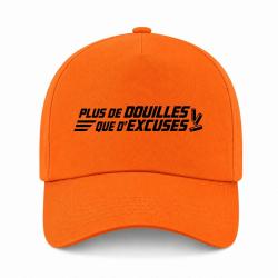 Casquette Tir Sportif - Plus de douilles que d'excuses - Orange