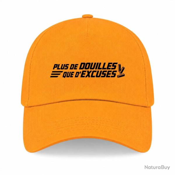 Casquette Tir Sportif - Plus de douilles que d'excuses - Jaune