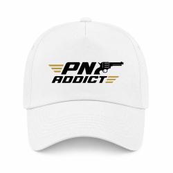 Casquette Tir Sportif - PN Addict - Blanc / Orange