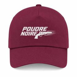Casquette Tir Sportif - Poudre noire - Typographie - Bordeaux