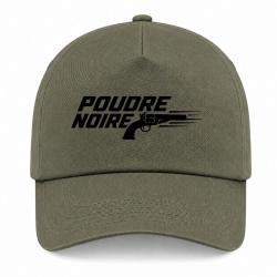 Casquette Tir Sportif - Poudre noire - Typographie - Kaki / Noir