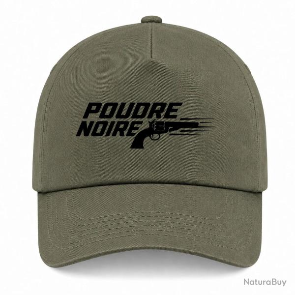 Casquette Tir Sportif - Poudre noire - Typographie - Kaki / Noir