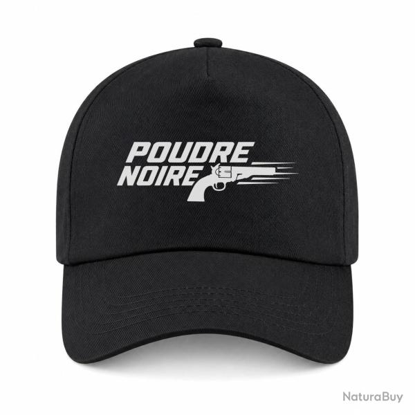 Casquette Tir Sportif - Poudre noire - Typographie - Noir