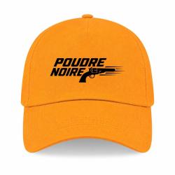 Casquette Tir Sportif - Poudre noire - Typographie - Jaune