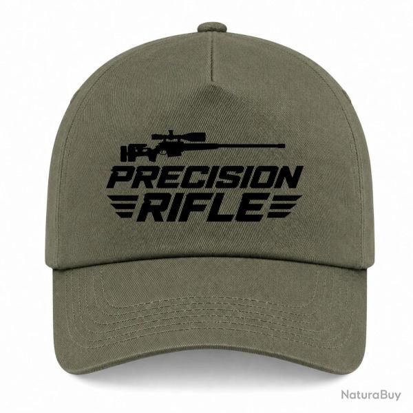 Casquette Tir Sportif - Precision Rifle - Cible et carabine - Kaki / Noir