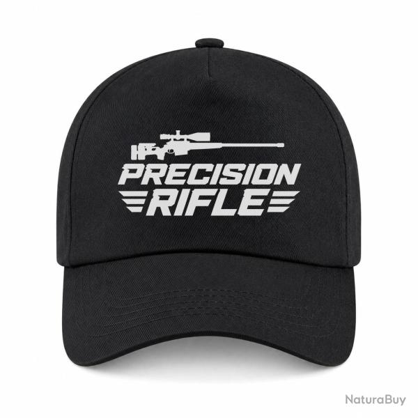 Casquette Tir Sportif - Precision Rifle - Cible et carabine - Noir
