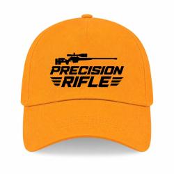 Casquette Tir Sportif - Precision Rifle - Cible et carabine - Jaune