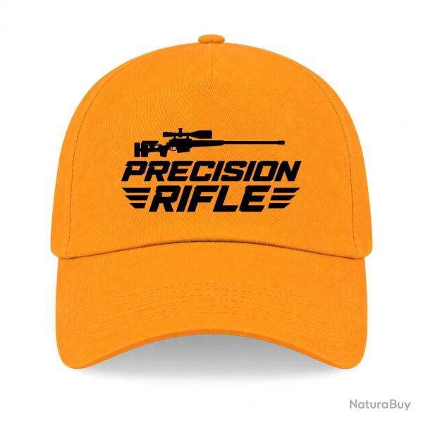 Casquette Tir Sportif - Precision Rifle - Cible et carabine - Jaune