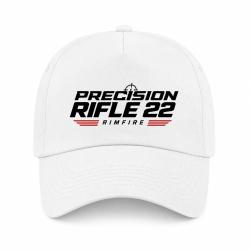 Casquette Tir Sportif - Precision Rifle 22 - Rimfire - Blanc / Orange