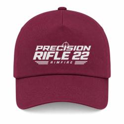 Casquette Tir Sportif - Precision Rifle 22 - Rimfire - Bordeaux