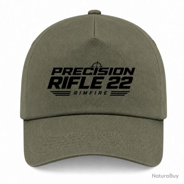 Casquette Tir Sportif - Precision Rifle 22 - Rimfire - Kaki / Noir