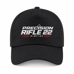 Casquette Tir Sportif - Precision Rifle 22 - Rimfire - Noir / Orange