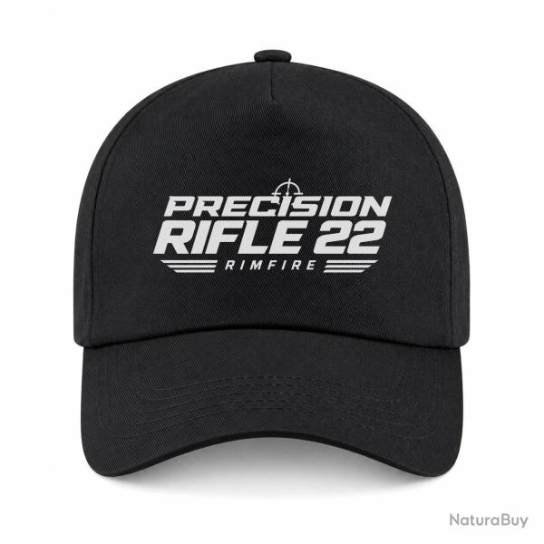 Casquette Tir Sportif - Precision Rifle 22 - Rimfire - Noir