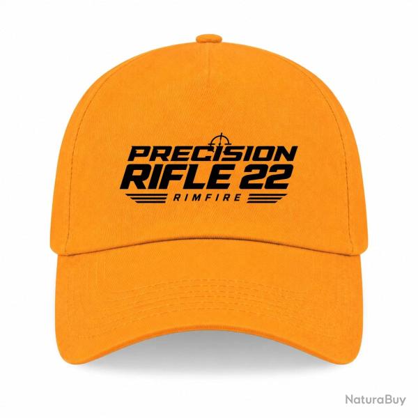 Casquette Tir Sportif - Precision Rifle 22 - Rimfire - Jaune