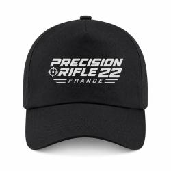 Casquette Tir Sportif - Precision Rifle 22 France - Cible tricolore - Noir