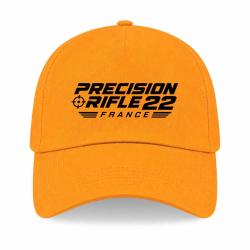 Casquette Tir Sportif - Precision Rifle 22 France - Cible tricolore - Jaune
