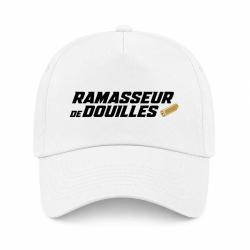 Casquette Tir Sportif - Ramasseur de douilles pro - Blanc / Orange