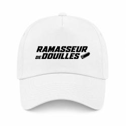 Casquette Tir Sportif - Ramasseur de douilles pro - Blanc