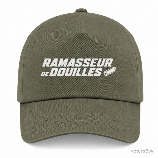 Casquette Tir Sportif - Ramasseur de douilles pro - Kaki / Blanc