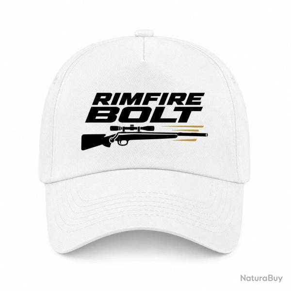 Casquette Tir Sportif - Rimfire Bolt - Blanc / Orange