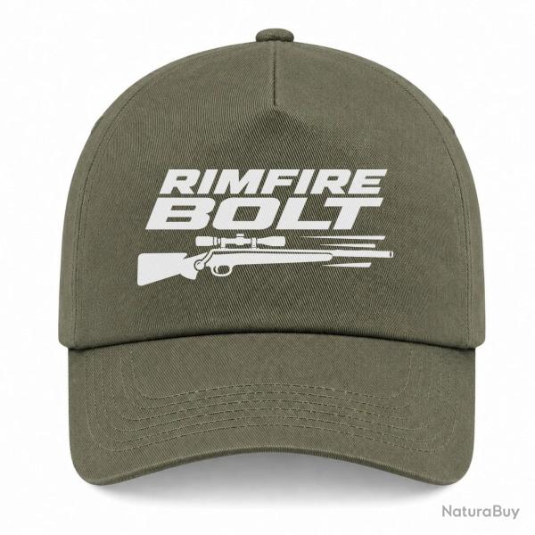 Casquette Tir Sportif - Rimfire Bolt - Kaki / Blanc