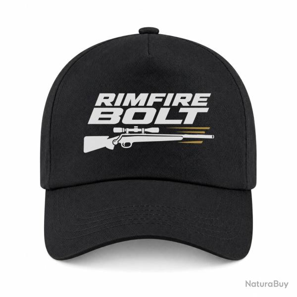 Casquette Tir Sportif - Rimfire Bolt - Noir / Orange
