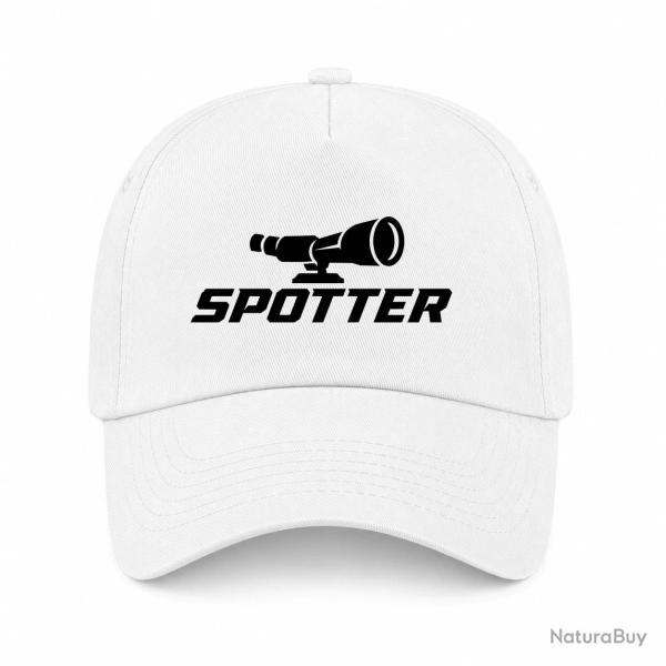 Casquette Tir Sportif - Spotter - Longue-vue - Blanc