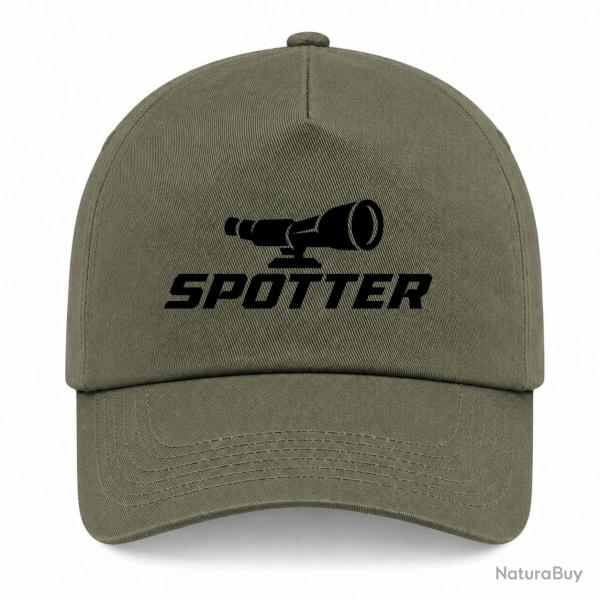 Casquette Tir Sportif - Spotter - Longue-vue - Kaki / Noir