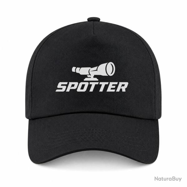 Casquette Tir Sportif - Spotter - Longue-vue - Noir