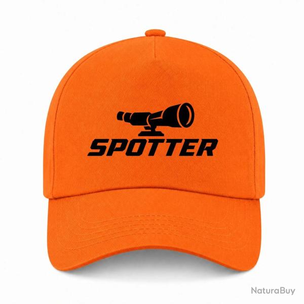 Casquette Tir Sportif - Spotter - Longue-vue - Orange