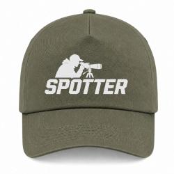 Casquette Tir Sportif - Spotter - Tireur &agrave; la lunette - Kaki / Blanc