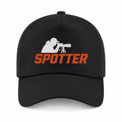 Casquette Tir Sportif - Spotter - Tireur &agrave; la lunette - Noir / Orange