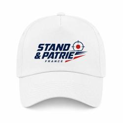 Casquette Tir Sportif - Stand et patrie France - Blanc / Orange