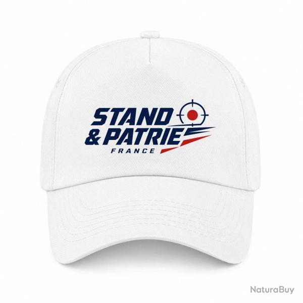 Casquette Tir Sportif - Stand et patrie France - Blanc / Orange
