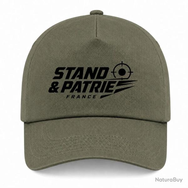 Casquette Tir Sportif - Stand et patrie France - Kaki / Noir