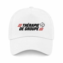 Casquette Tir Sportif - Th&eacute;rapie de groupe - Blanc / Orange