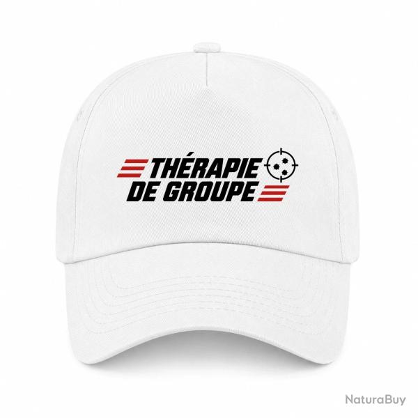 Casquette Tir Sportif - Th�rapie de groupe - Blanc / Orange