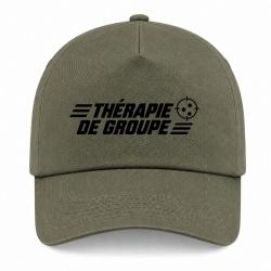 Casquette Tir Sportif - Th&eacute;rapie de groupe - Kaki / Noir