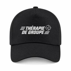 Casquette Tir Sportif - Th&eacute;rapie de groupe - Noir