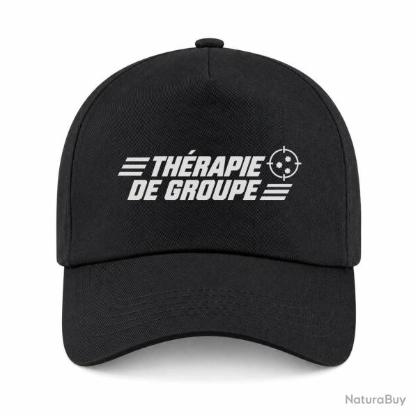 Casquette Tir Sportif - Th�rapie de groupe - Noir