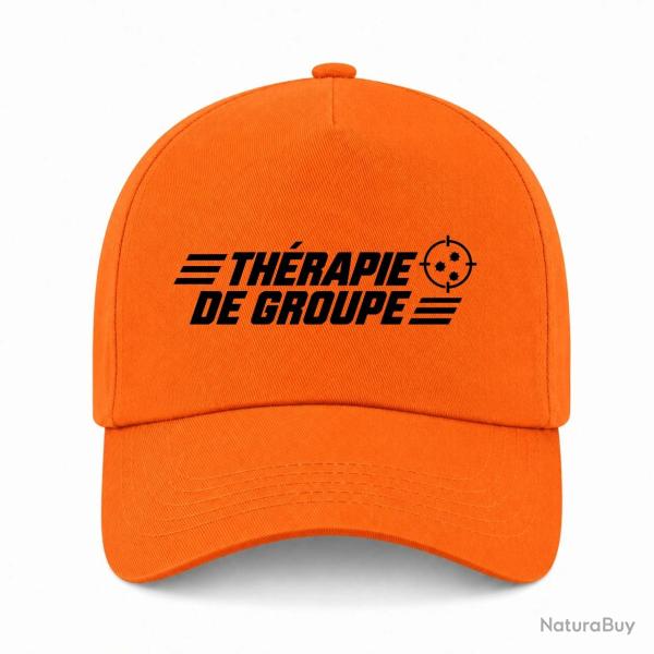 Casquette Tir Sportif - Th�rapie de groupe - Orange